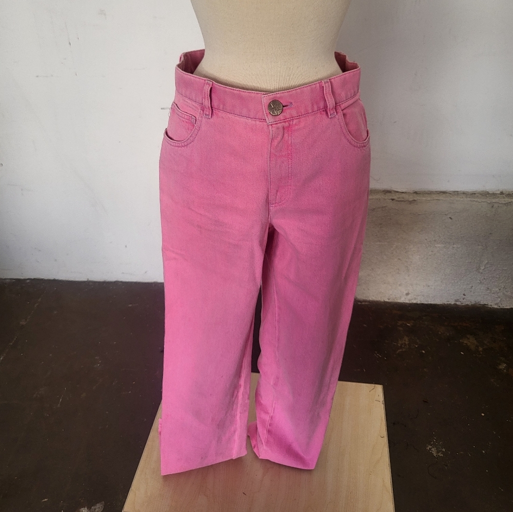 Chanel pink denim
